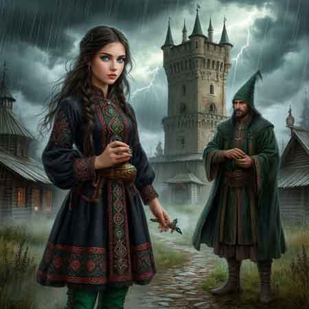 Колдун лечит тонзиллит у девушки