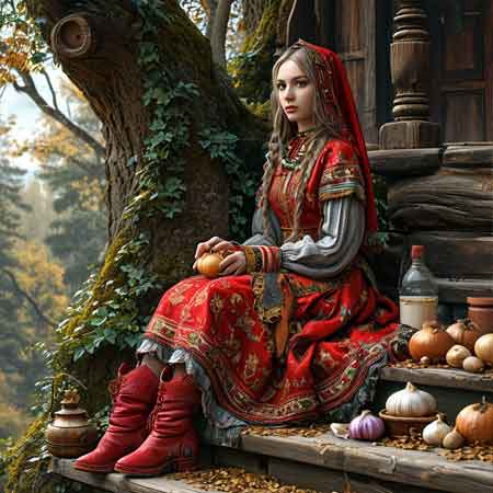 Лук для лечения простуды в руках женщины