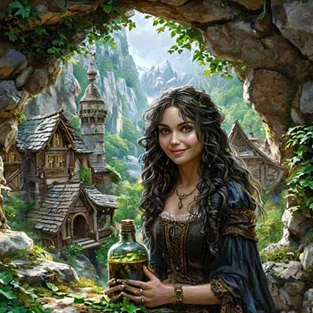 Народный лекарь держит в руках настой граната