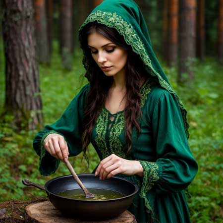 Народное средство от экземы - варит дёготь