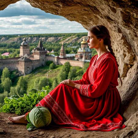 Сидит в пещере, уног капуста от экземы