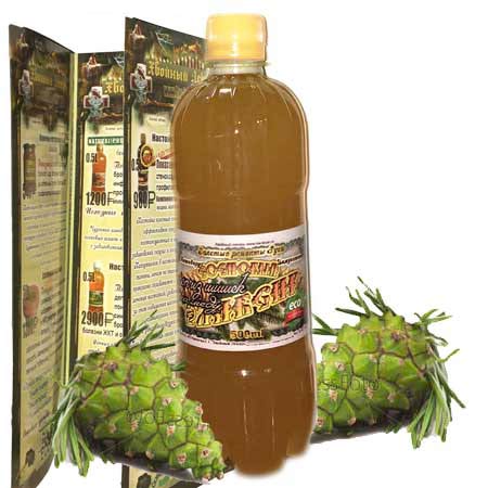Сосновый эликсир с сосновыми шишками